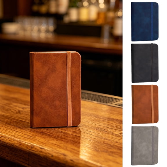 A7 Starlight Planner, English Schedule Note, Portable Leather Journal for Planning, 2026 Weekly & Monthly Agenda, Thick Paper Diary for Work, Brown