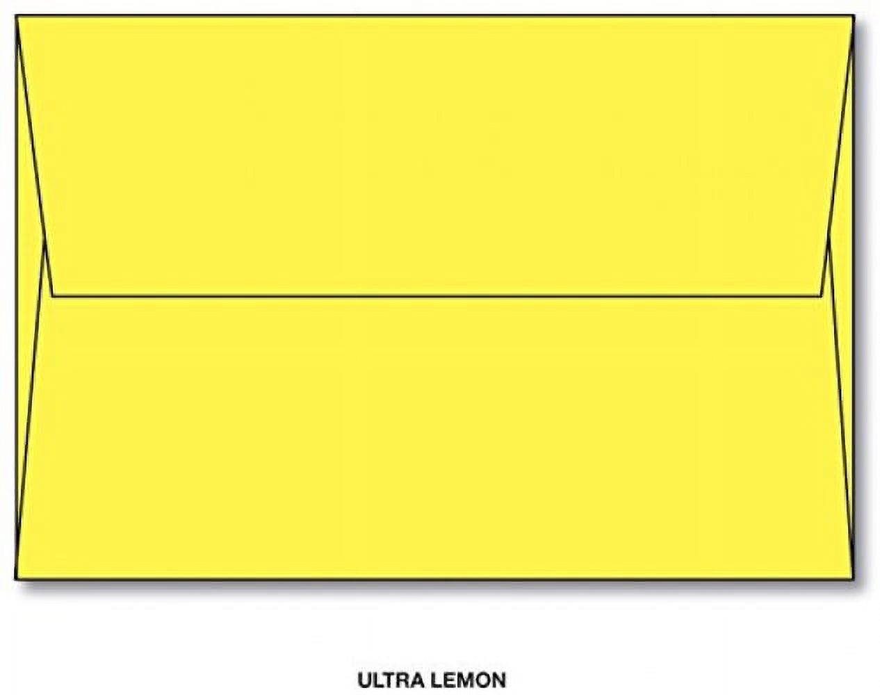 A7 Ultra Lemon Yellow Envelope Size A7 (5 1/4 X 7 1/4) 50