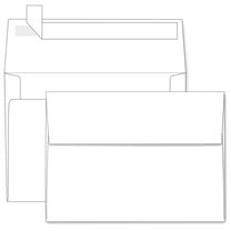 A7 White Envelopes 100 Pack, Goefun 5X7 Envelopes Printable Self Seal Envelopes for 5x7 Cards, Invitations, Weddings, Graduation, Photos, Baby Shower| 5.25 x 7.25 inches,120GSM
