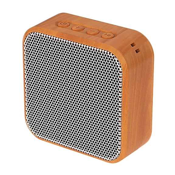 A70 Mini Portable Wood Grain Bluetooth Speaker Vintage Wireless Speaker With Mic Stand TF Card FM Radio For Mobile Phone ,Easy to Install