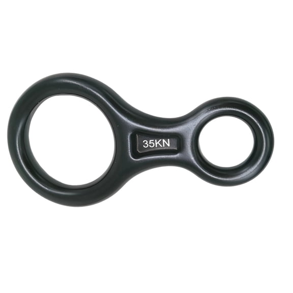 A7075 Aluminum Alloy Figure 8 Descender  35KN Climbing Rappelling Gear, Anti-Oxidation, Lightweight for Mountaineering, Rock Climbing & Rescue, Fits 8-13mm Ropes