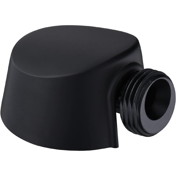 A725WR Round Drop Ell Handheld Shower Wall Connector Wrought Iron Replacement Part for Moen,Matte Black