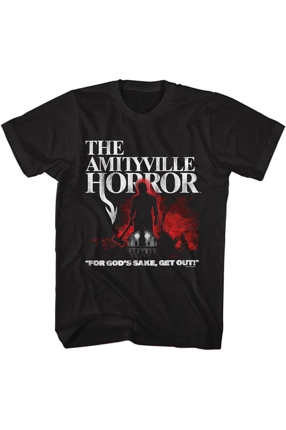 A733 - The Amityville Horror Lutz With Axe Black Shirts