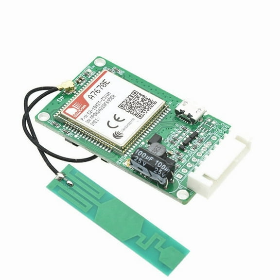 A7670E SIMCOM 4G LTE Cat1 Module Core Board with SIM Card Slot TTL UART 2G LTE-FDD B1/B3/B5/B7/B8/B20 GSM 900/1800MHz,1 * Cat1 Module Core Board Module,Green