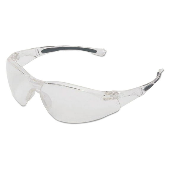 A800 Series Safety Eyewear, Anti-Scratch, Clear Frame, Clear Lens | Bundle of 5 Each