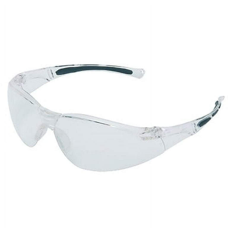 A800 Series Safety Glasses, Clear Lens, Polycarbonate, Hard Coat