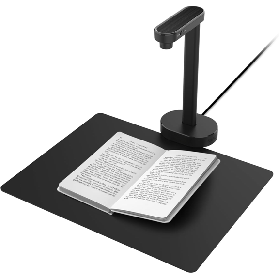 A8401 Document Scanner Camera: 16MP Output, Portable USB Camera for Laptop/Desktop, Deskewing, Multiple Page Documents Scanning, OCR & TTS Tech, Works with Windows & MacOS$$Office