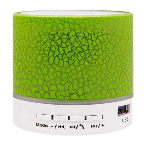 A9 Crack Pattern Mini Speaker Colorful Light Support U Disk TF Card AUX Port Wireless Portable Loudspeaker Box