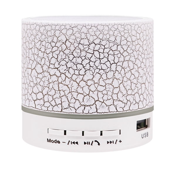 A9 Crack Pattern Mini Speaker Colorful Light Support U Disk TF Card AUX Port Wireless Portable Loudspeaker Box
