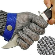 A9 Cut Resistant Glove,2.0 Protective Upgraded,Steel Mesh Metal Gloves Cutting Gloves Cut Resistant Glove Stainless Steel Glove Butcher Glove For Cutting Meat Fish Filleting And Metal Working