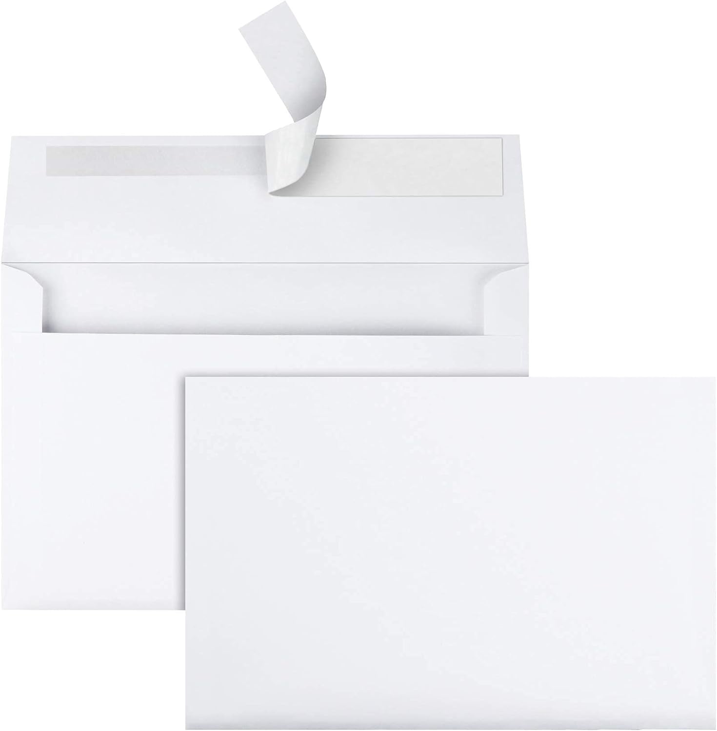 A9 Greeting Card Envelopes, Self Seal, 53/4 x 83/4, 24 lb White, for