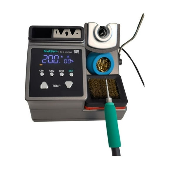 A9 PRO Electronic Soldering Workstation, Compatible C210 C245 C115 Soldering Iron Tips, Lead-Free Handle ,High Temperature Resistant