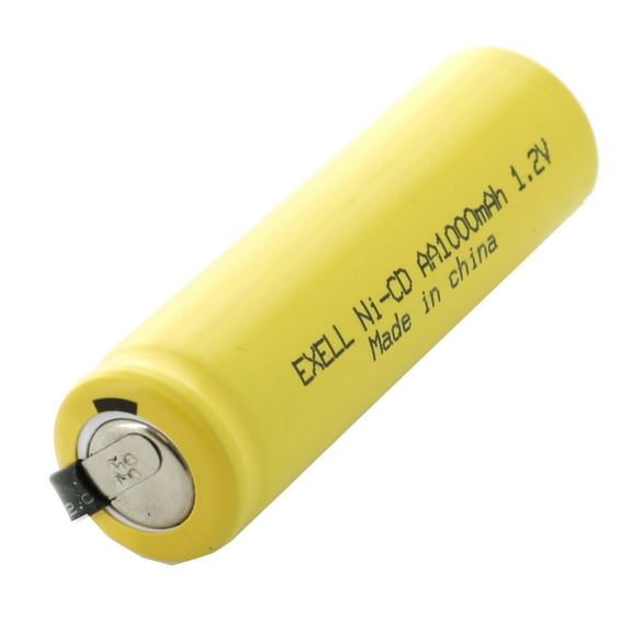 AA 1.2V 1000mAh Rechargeable Battery w/Tabs for LED Lights, Hobby, Alarms