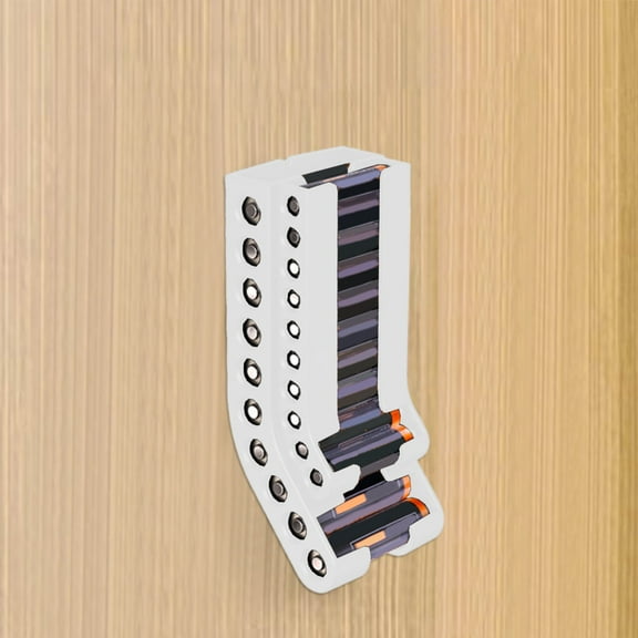 AA AAA Battery Storage Organizer Wall Mounted Double Layer Battery Holder for Home and Office