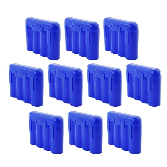 AA AAA CR123A Blue Battery Holder Storage Case 10 Cases