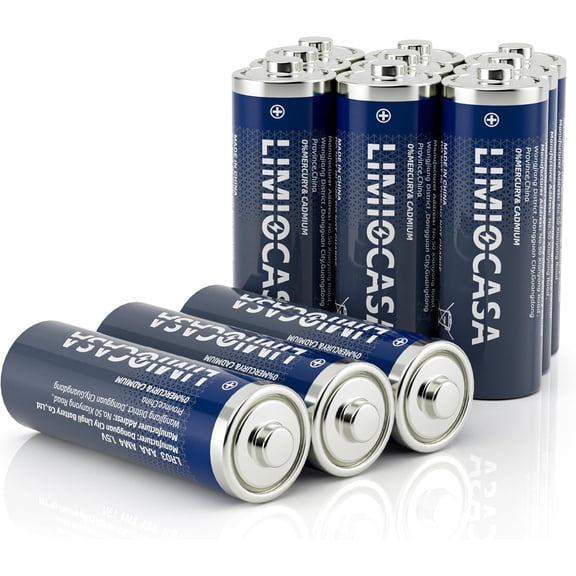 AA Batteries 12-Pack, Alkaline with 10-Year Shelf Life, Leak-Proof for Long-Lasting Power in Wireless Mice, Keyboards, Remote Controls, Toys & More