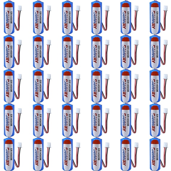 AA Batteries 30-Pack ER14505M 3.6V 2200mAh High-Performance Lithium Battery with 2.54 Plug