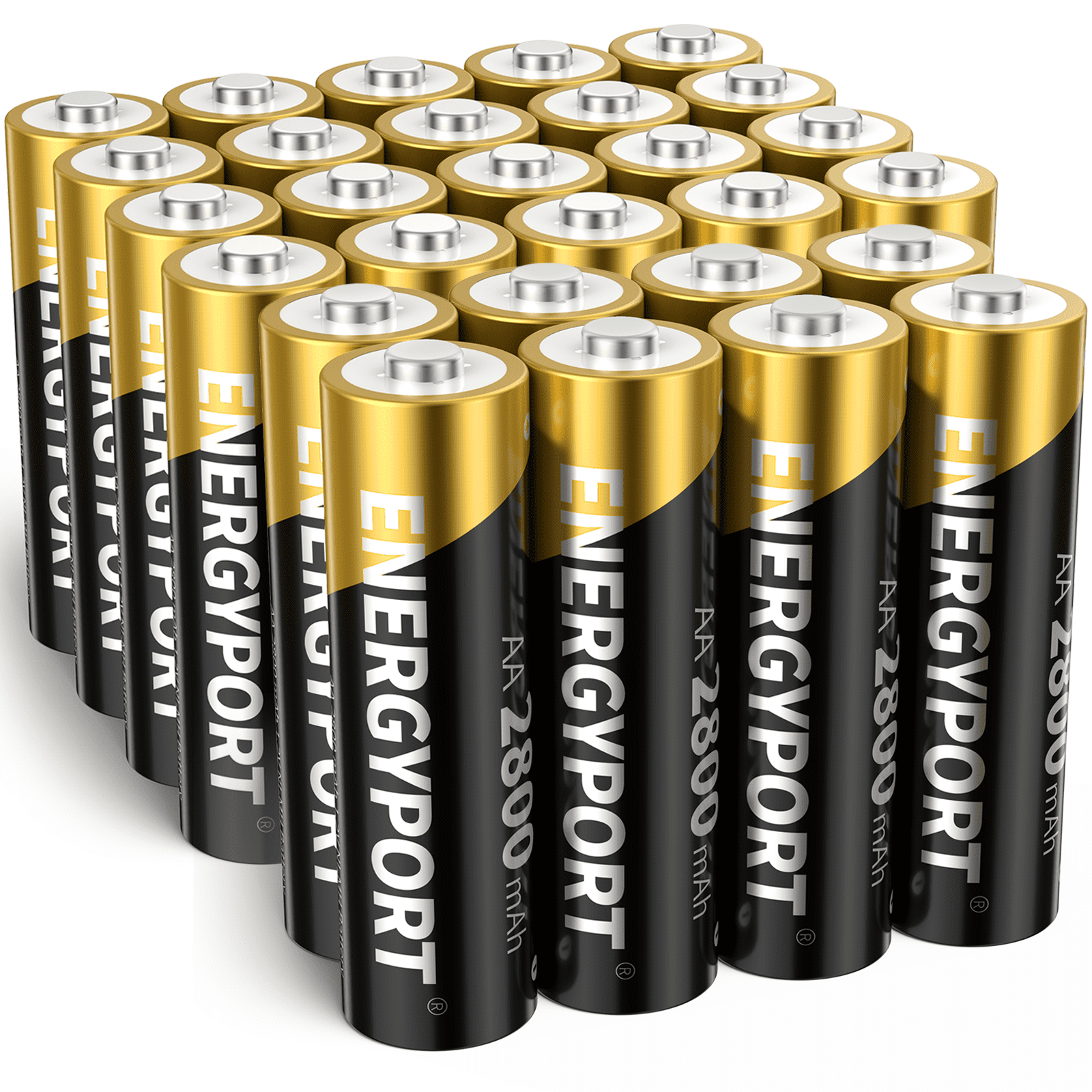 AA Batteries Rechargeable Double A 2800mAh High Capacity Pre-charged Ni-MH AA Batteries (28 Pack)