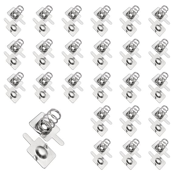 AA Battery Contact Spring Plates, 24 Set 10 mm x 10mm Terminal Contacts