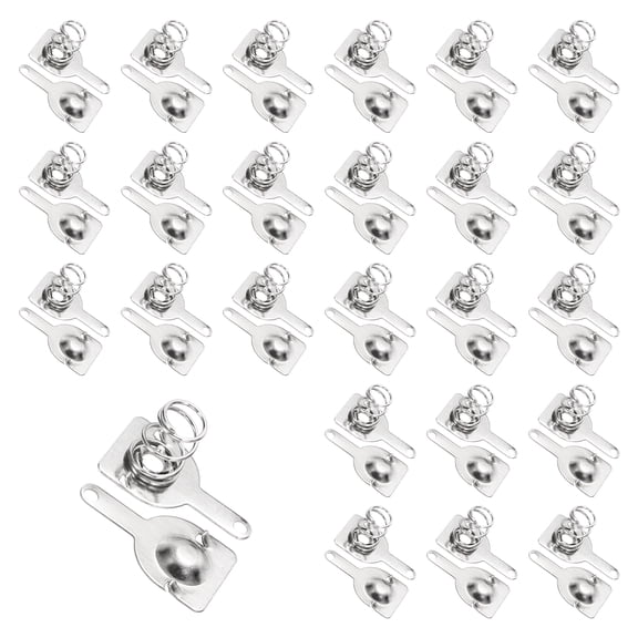 AA Battery Contact Spring Plates, 24 Set 10 mm x 10mm Terminal Contacts