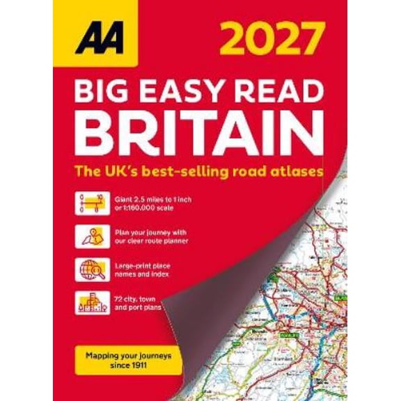 AA Big Easy Read Atlas Britain 2027 (Paperback) AA Road Atlas