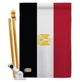 thumbnail image 1 of AA-CY-HS-140074-IP-BO-D-US18-AG 28 x 40 in. Egypt Flags of the World Nationality Impressions Decorative Vertical Double Sided House Flag Set & Pole Bracket Hardware Flag Set, 1 of 1