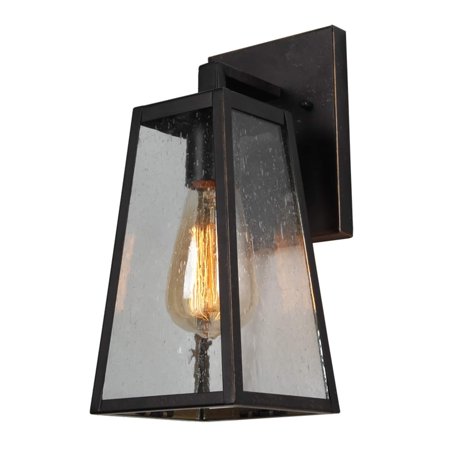 AA Décor 1 Light Outdoor Wall Mounted Lighting In Oil Rubbed Bronze - 6.25L x 5W x 11.75H in.