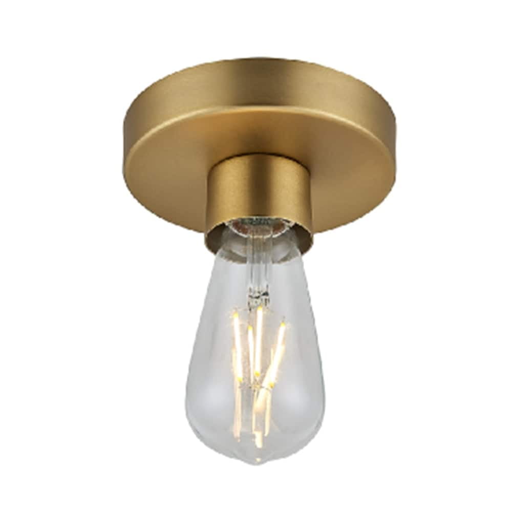 Gold 5" Modern LED Ceiling Flushmount Light Fixture