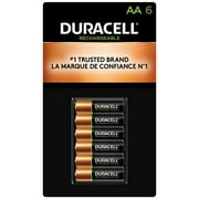 AA Duracell Rechargeable (DX1500) 2500 mAh NiMH Rechargeable Batteries (6 Card)