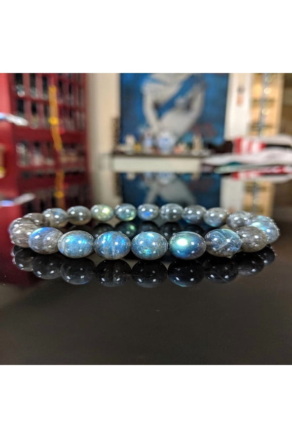 AA+ Grade Flashy Labradorite Bracelet | Natural Labradorite | 8MM Labradorite | Crystal Bracelet | Crystal Jewelry | Healing Crystal