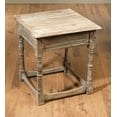 thumbnail image 1 of AA Importing 48444-BR 1 Drawer Square Cambridge End Table, 1 of 3