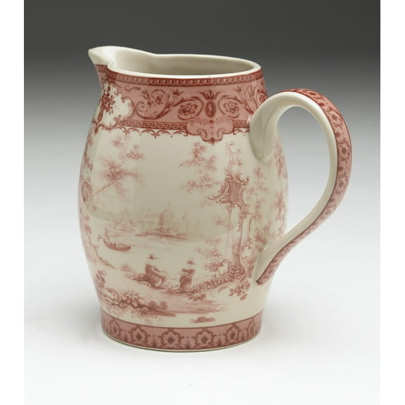 AA Importing AAI Round Porcelain Box, Blue and Cream