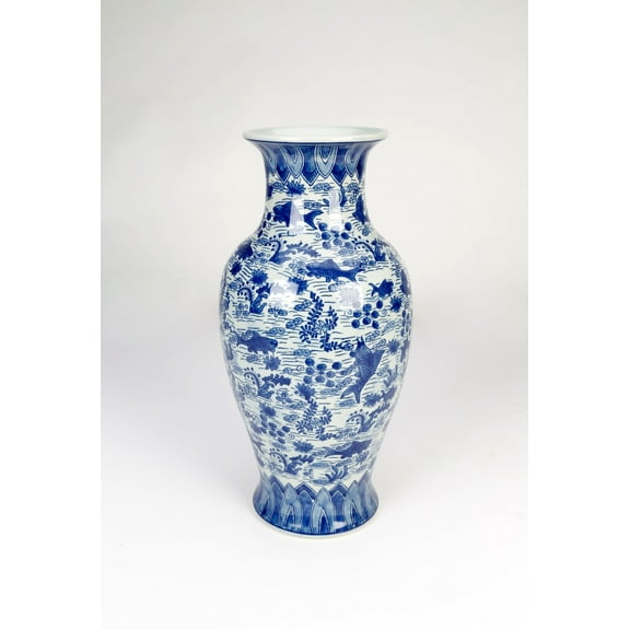 AA Importing Koi Pond 18" Vase