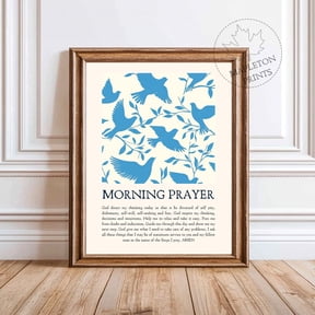AA Morning Prayer Recovery Inspiration Unframed Paper Print