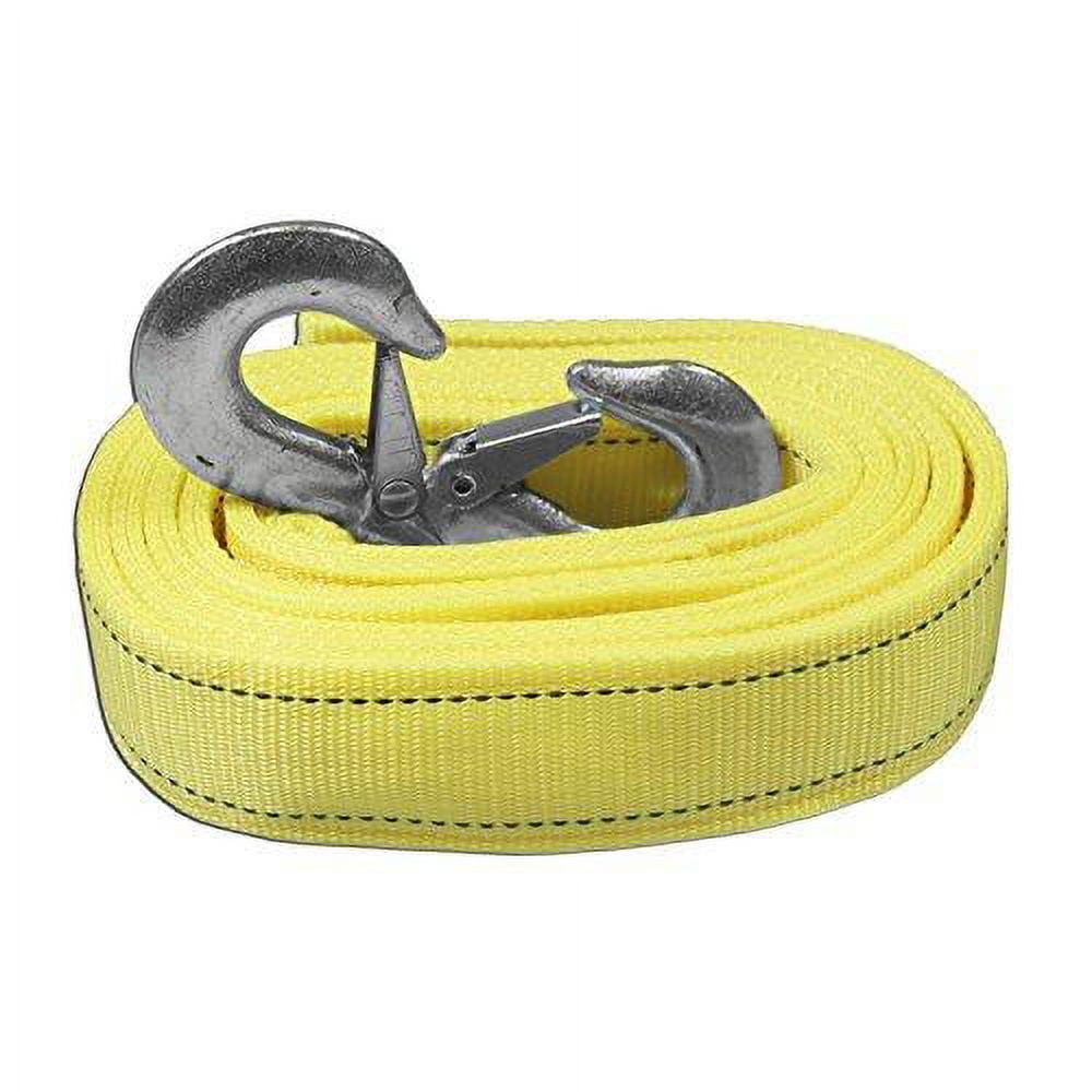 AA Products Heavy Duty 11,000lbs Tow Straps with 2 Safety J Hooks - Length  (2 X 16.4 ft),TS-505 