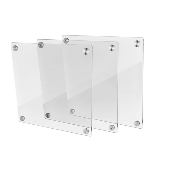 AA Products Model P-PT-WB Universal Acrylic Custom Window Designed for AA Full Size Van Safety Partition, Pair of Three