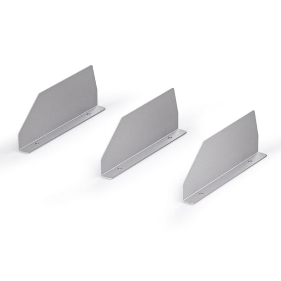 AA Products P-SH-Divider-A Shelf Divider Shelf Accessories Designed for 13" Depth Van Shelving Storage, Set of 3 - Grey