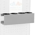 thumbnail image 1 of AA Products P-SH-Spray Can Rack 4 Bottle Spray Can Holder Wall-Mounted Rack, Steel Aerosol Can Rack Design for 13" D Van Shelving for Garage and Workspace (Silver), 1 of 5