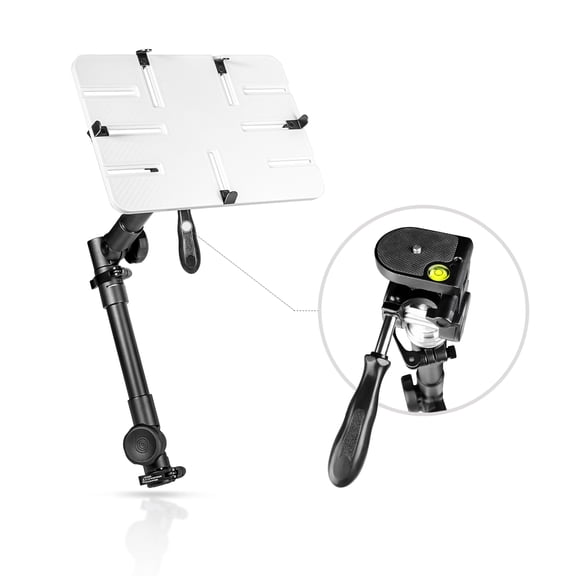 AA-Products T-100AP Aluminum Vehicle Tablets/Laptop/Ultrabooks Computer Mount Stand for Trucks-Vans-Cars-SUVs