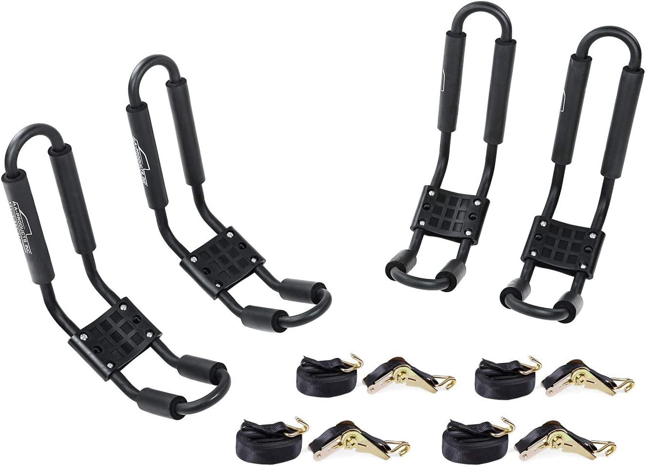 AA-Racks 2 Pair J-Bar Rack for Kayak Carrier Canoe Boat Paddle Board ...