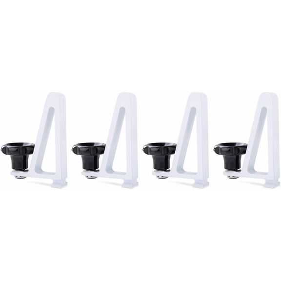 AA-Racks Aluminum Van Roof Ladder Rack and Truck Ladder Rack Ladder Stopper Set of 4 - White