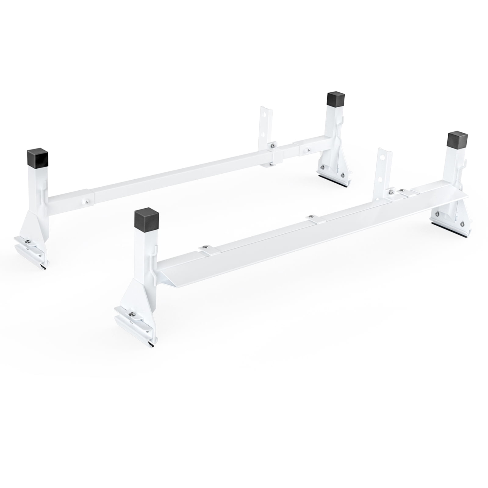 AA-Racks Model AX27 Aluminum Rain-Gutter Van Roof Racks Square 2 Bar ...