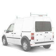 AA-Racks Model DX36 Ford Transit Connect 2008-13 Utility Two Bar Drilling Van Roof Ladder Rack Matte White (DX36-WHT-TR)