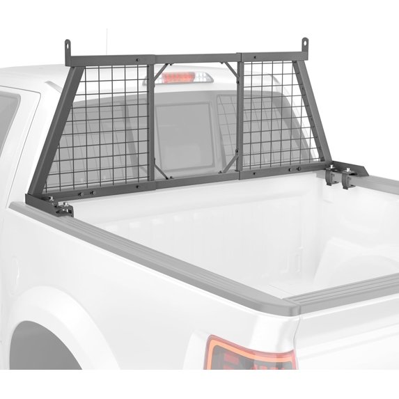 AA-Racks Model HX-502 Extendable Steel Removable Pickup Truck Headache Rack with Protective Set, Sandy Black
