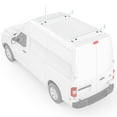 thumbnail image 1 of AA-Racks Model X202-NV Compatible NV 2012-On Heavy Gauge Steel 2 Bar Van Roof Rack System w/ Ladder Stopper White, 1 of 6