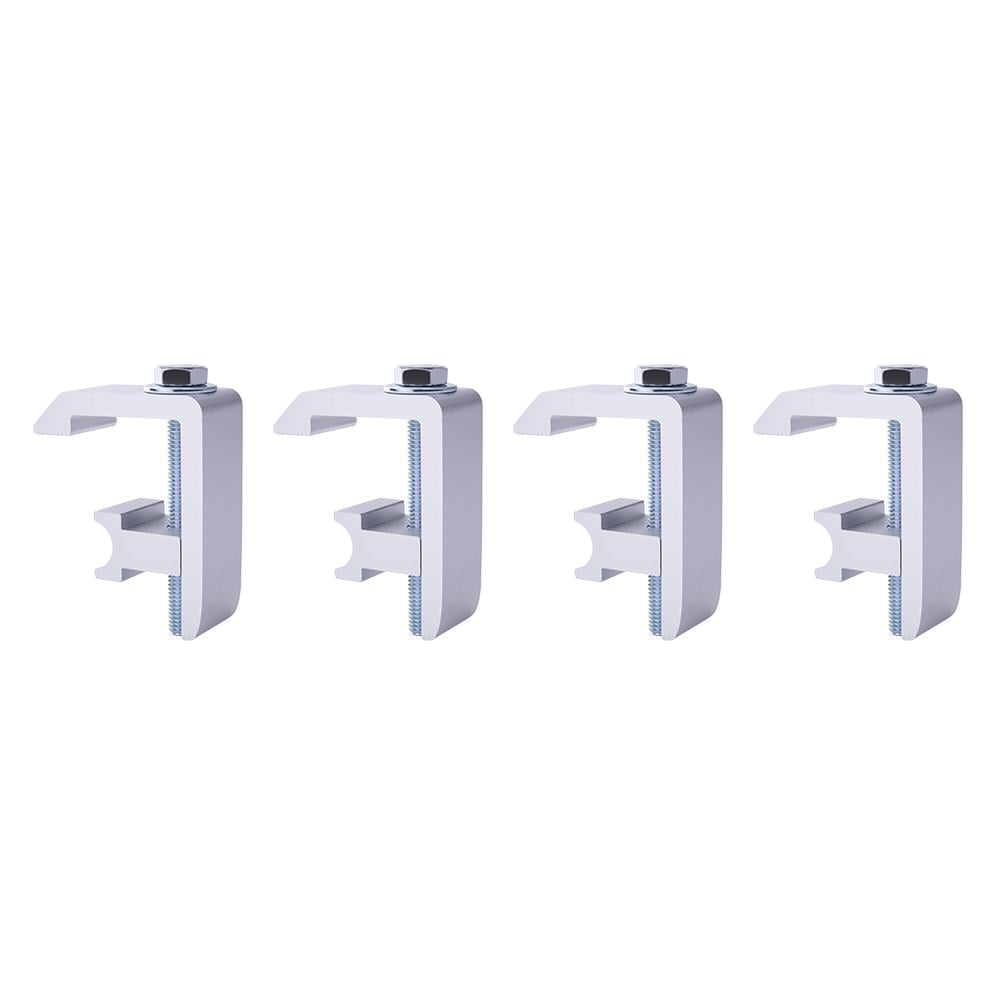 AA-Racks P-AC-04 Utility Track System Mounting Clamp for Toyota Tacoma/Tundra Truck Cap/Camper Shell, Set of 4 - Silver (P-AC(4)-04-SLV)