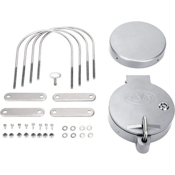 AA-Racks Universal Conduit Carrier Kit Fit 4" PVC Pipe, No Drilling Required, Silver