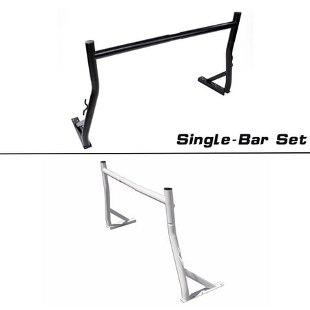 AA-Racks Universal Single Bar Pickup Truck Utility Ladder Rack - Black (X35-A-BLK)