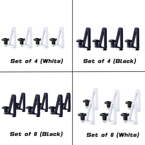 AA-Racks Van Roof Ladder Rack and Truck Ladder Rack Ladder Stopper (Set of 4) - Black (P-LH(4)-01-BLK)