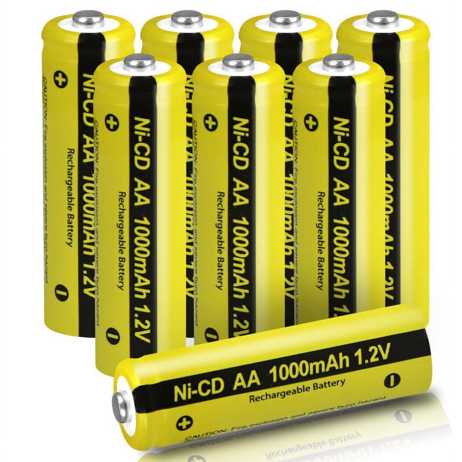 AA Rechargeable Battery 1.2V NICD 1000mAH Batteries for Garden